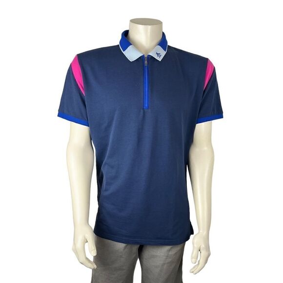 Original Penguin S/S Polo Shirt with Front Zip Closure Excellent Condition Sz XL - Picture 7 of 7